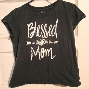 Celebrate Blessed Mom Tshirt Black XL ( 16/18 )